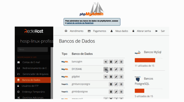 phpmyadmin.redehost.com.br