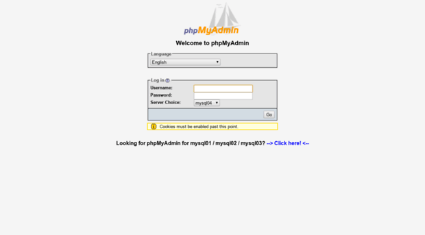 phpmyadmin.titaninternet.co.uk