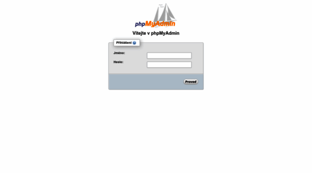 phpmyadmin.web4ce.cz