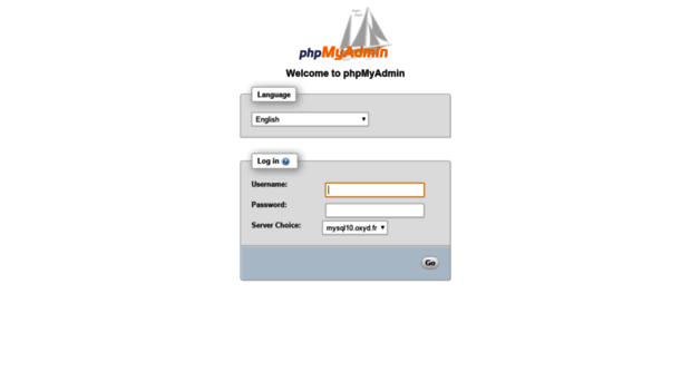 phpmyadmin3.oxyd.fr