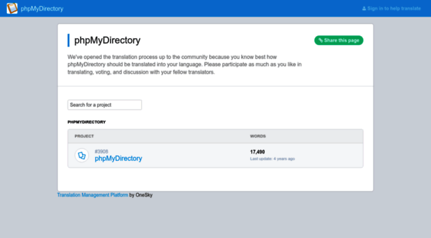 phpmydirectory.oneskyapp.com