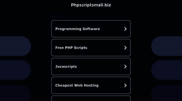 phpscriptsmall.biz