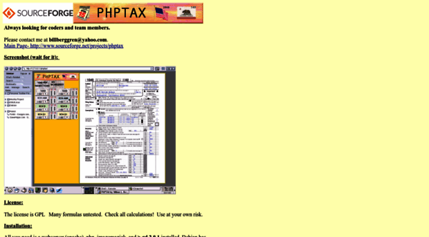 phptax.sourceforge.net