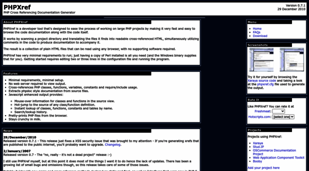 phpxref.sourceforge.net