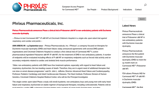 phrixuspharmaceuticals.com