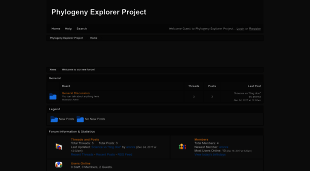phylogenyexplorer.boards.net