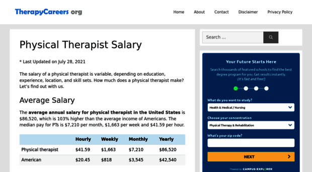 physicaltherapysalary.org