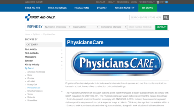 physicianscarefirstaid.com