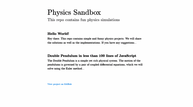 physicsandbox.com