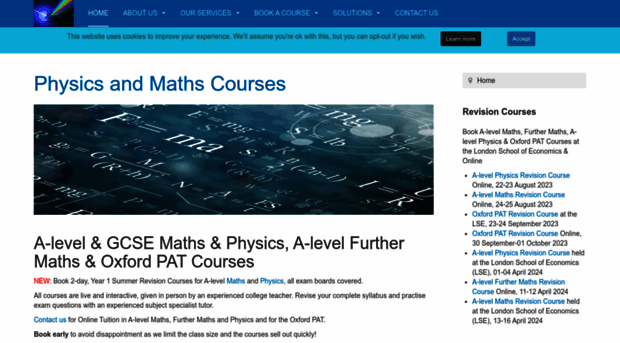 physicsandmathscourses.com