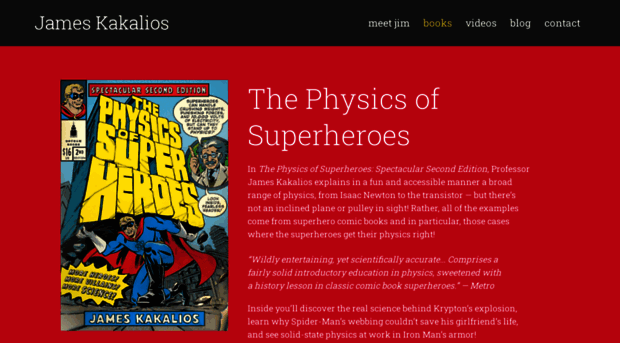 physicsofsuperheroes.com