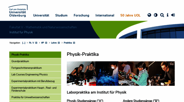 physikpraktika.uni-oldenburg.de