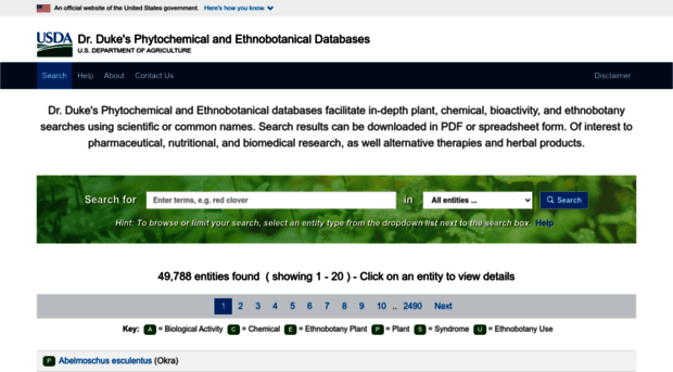 phytochem.nal.usda.gov