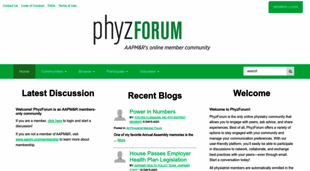 phyzforum.aapmr.org