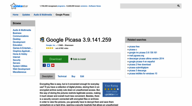 picasa.updatestar.com