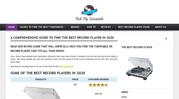 pickmyturntable.com