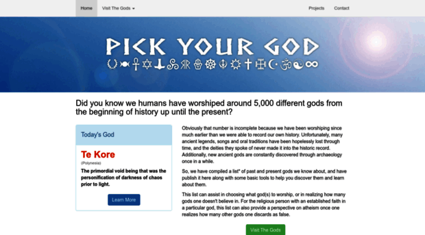 pickyourgod.com