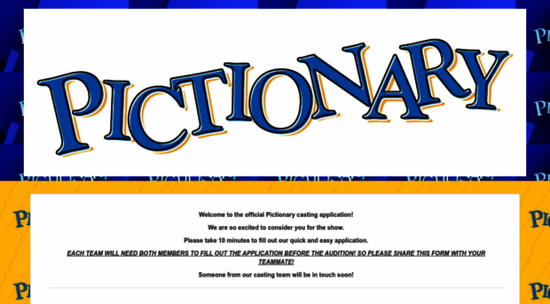 pictionarygameshow.castingcrane.com