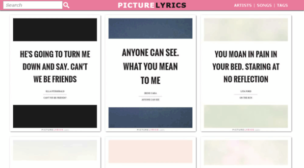 picturelyrics.com