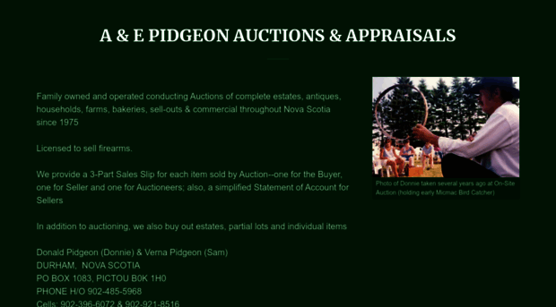 pidgeonauctions.com