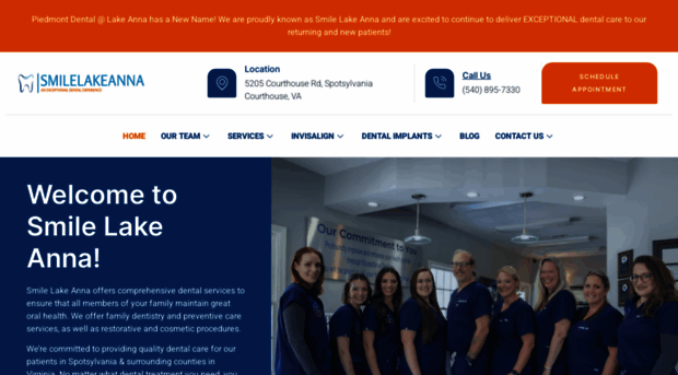 piedmontdentallakeanna.com