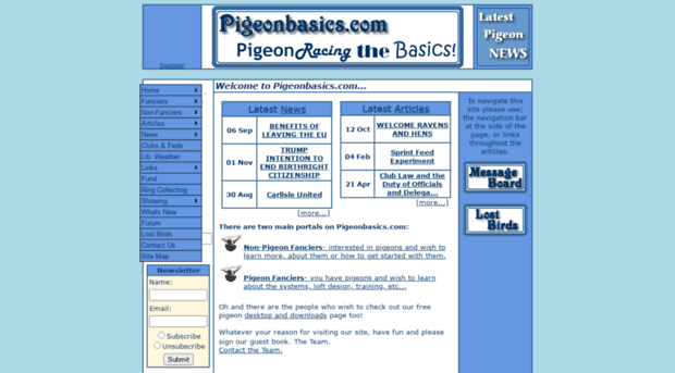 pigeonbasics.com