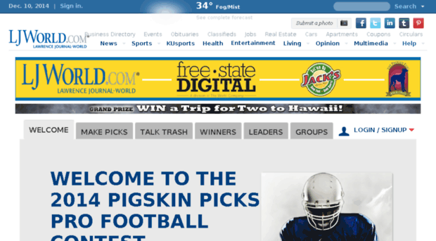 pigskinpicks.ljworld.com