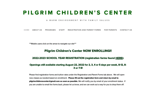 pilgrimchildrenscenter.com