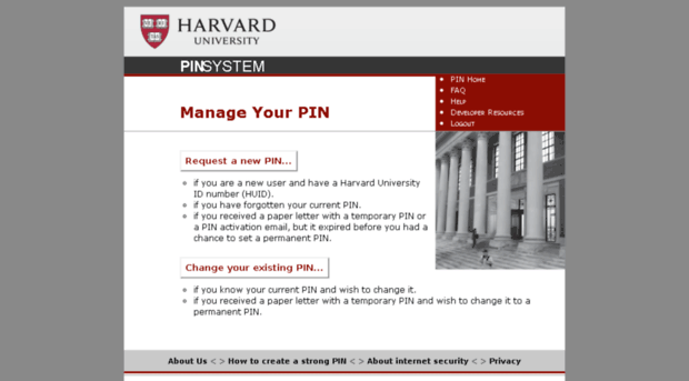pin.harvard.edu