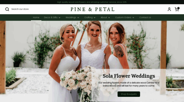 pineandpetalweddings.com