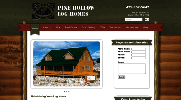 pinehollowloghomes.com