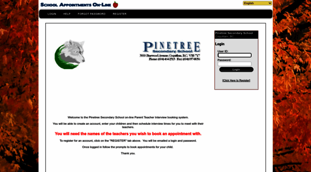 pinetree.schoolappointments.com