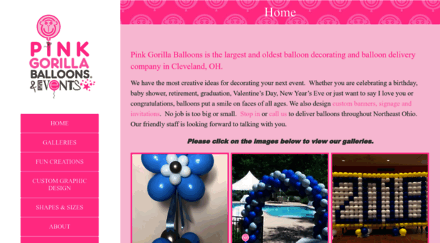 pinkgorillaballoons.com