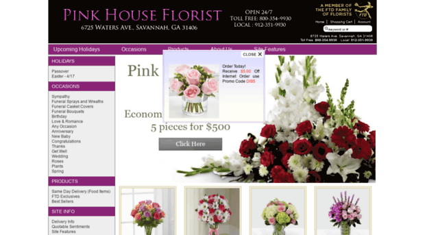 pinkhouseflorist.com