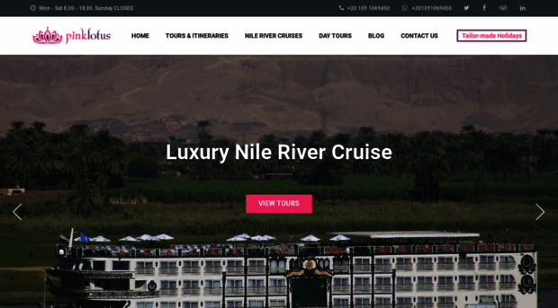 pinklotustours.com