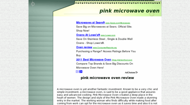 pinkmicrowaveoven.com
