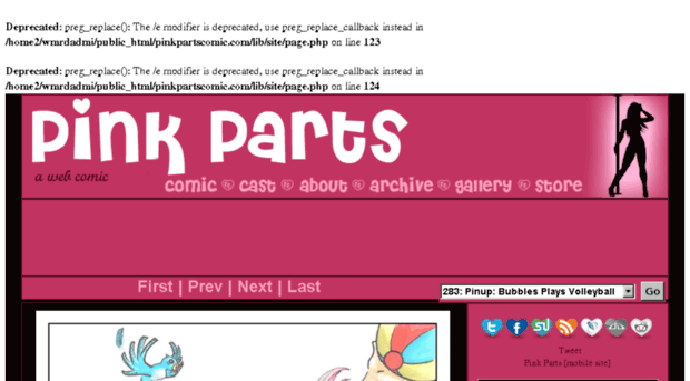 pinkpartscomic.com