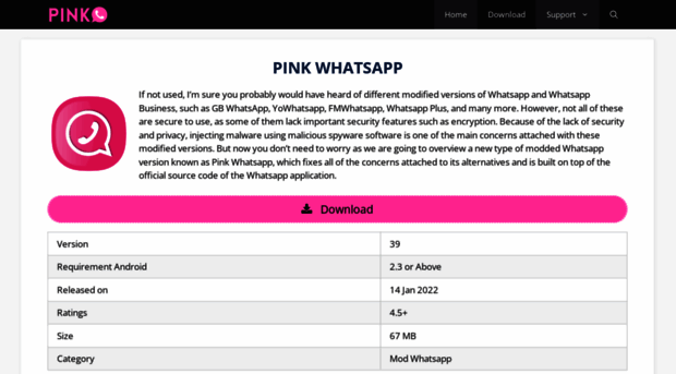 pinkwhatsapp.com