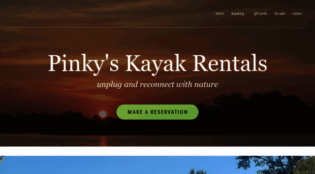 pinkyskayakrental.com