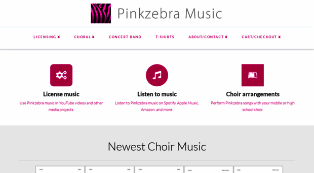 pinkzebramusic.com