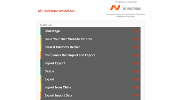 pinnacleimportexport.com