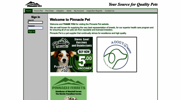 pinnaclepet.net