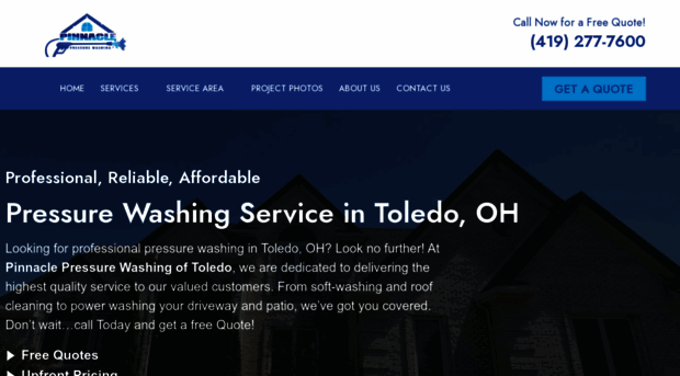 pinnaclepressurewashingtoledo.com