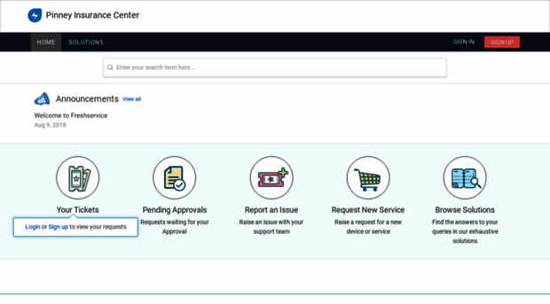 pinneyinsurancecenter.freshservice.com