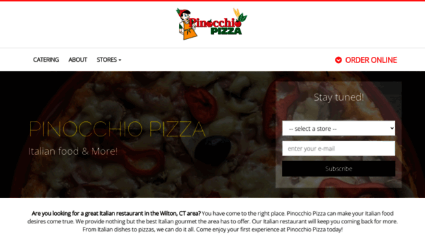 pinocchiopizzact.com