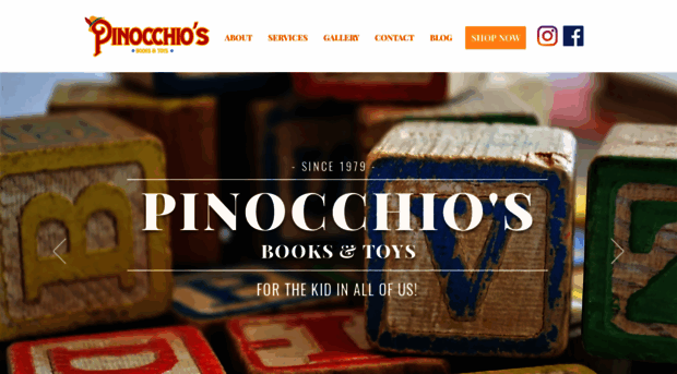 pinocchiosbooksandtoys.com