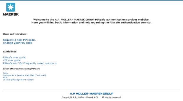 pinsafe.maersk.com