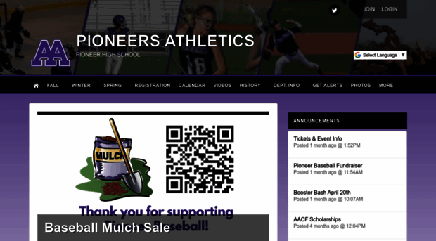 pioneerathletics.net