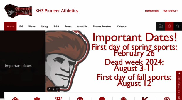 pioneerathletics.org