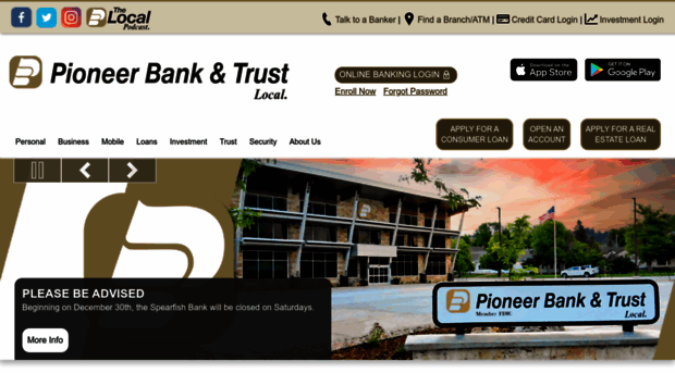 pioneerbankandtrust.com